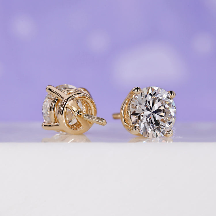 Beautiful diamond stud earrings for women who love timeless designs.