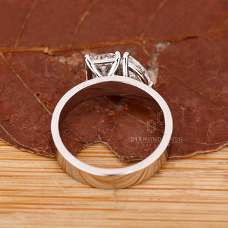 Handmade jewelry ring with Toi et Moi two stone engagement design.
