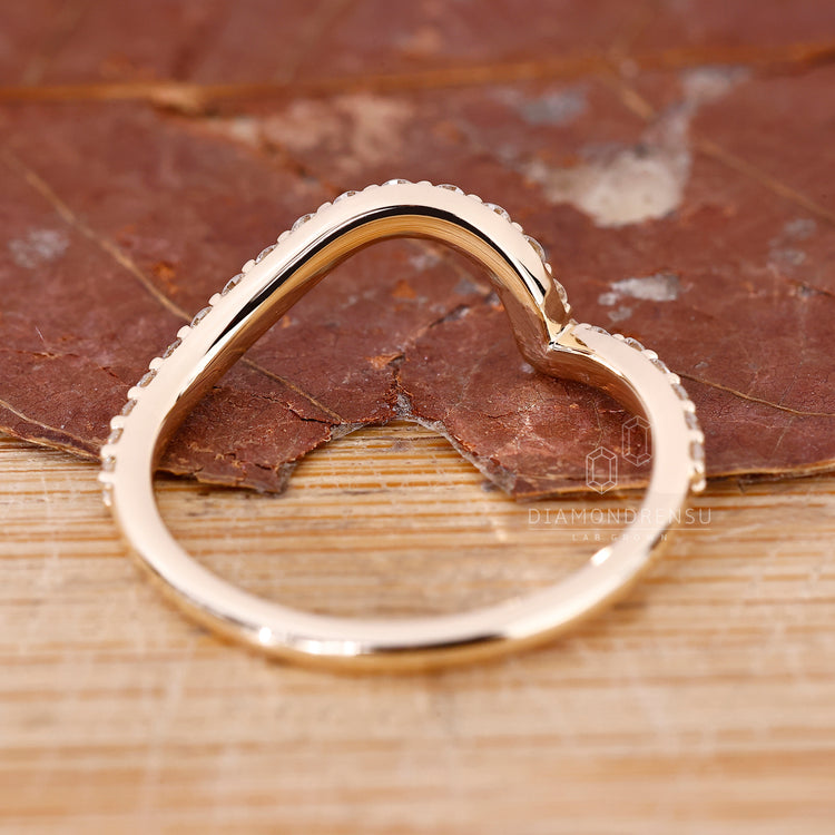 A handmade band inspired by ocean wave textures
