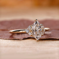 Diamondrensu engagement ring in a handcrafted solitaire design.
