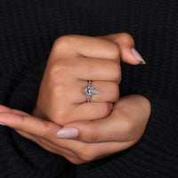 A beautiful Muse Setting that highlights the center stone with sophistication.