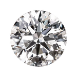 round cut moissanite 