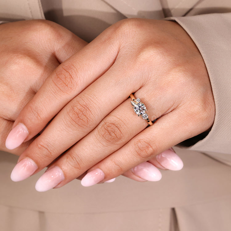 Handmade nature inspired engagement ring by Diamondrensu.
