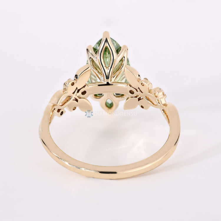 IGI certified lab grown diamond engagement ring.