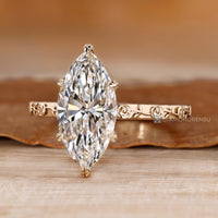 Handmade Art Deco engagement ring by Diamondrensu.