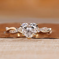 IGI certified lab grown diamond in a handmade ring.