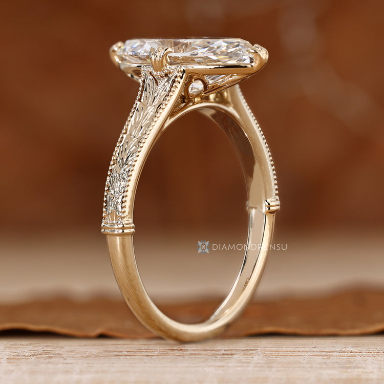 Handmade marquise diamond ring by Diamondrensu.