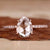 pear rose cut engagement ring