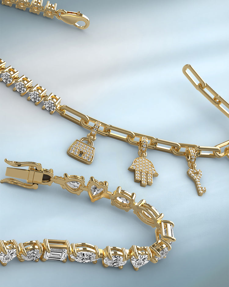 lab grown diamond bracelets for women