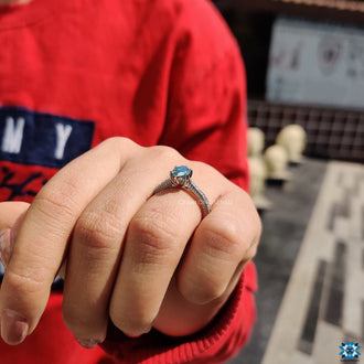 Prong setting ring crafted for security and style.
