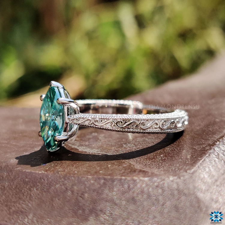 Solitaire engagement ring perfect for a meaningful proposal.
