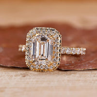 Emerald Halo Engagement Ring – Unique Style