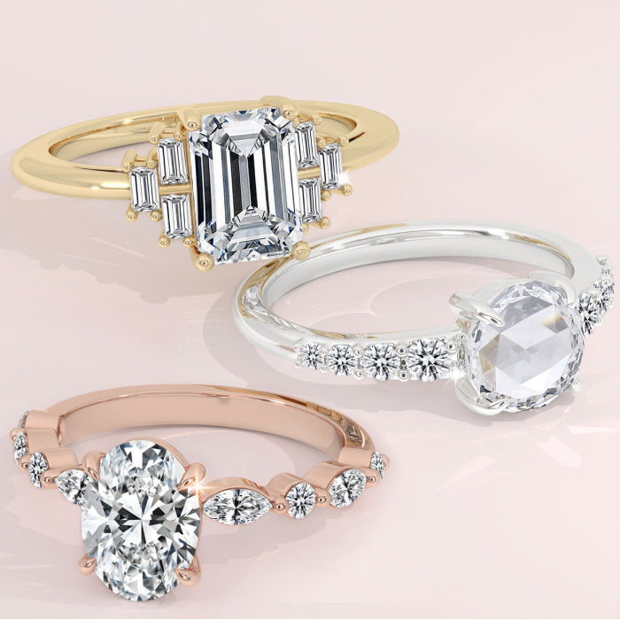 moissanite engagement rings