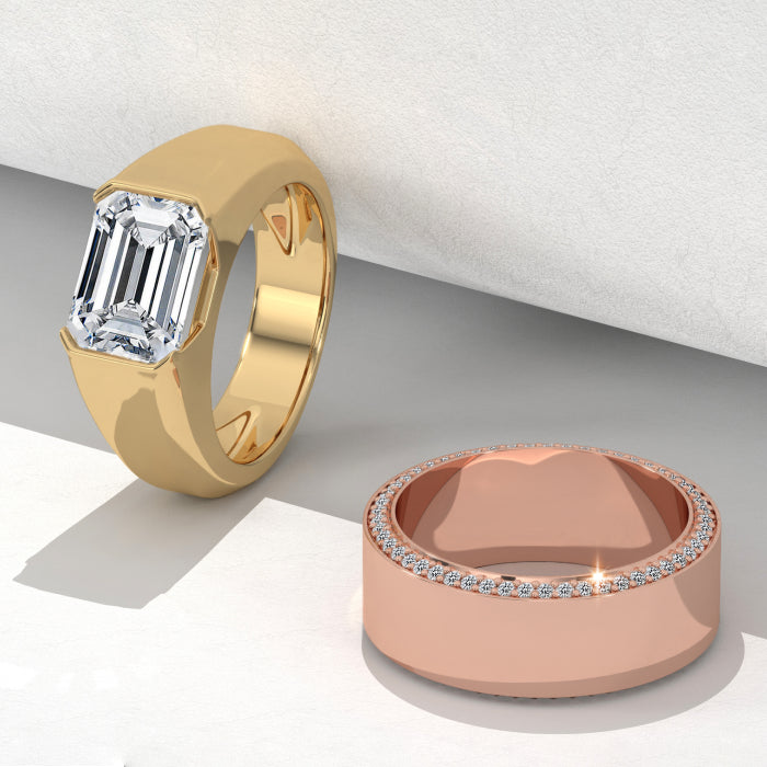 moissanite men's ring