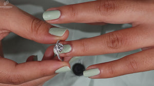 Lab grown diamond engagement ring