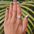 2.83 TW Lovely Radiant cut Halo Moissanite Engagement Ring