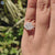 2.85 TCW Radiant and Trillion Amazing Moissanite Three Stones Engagement Ring