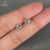 Portuguese diamond earrings with martini setting and three prongs.