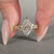 Lab grown Dutch marquise diamond ring with Art Deco design.