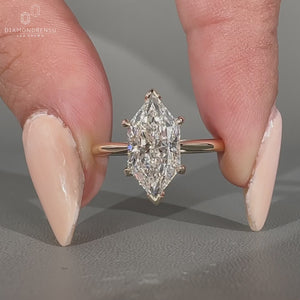 Hidden halo diamond ring with cathedral setting ring.
