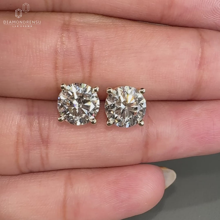 Secure screw back earrings designed for comfort and durability.
