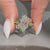 Handmade nature inspired bridal set by Diamondrensu.