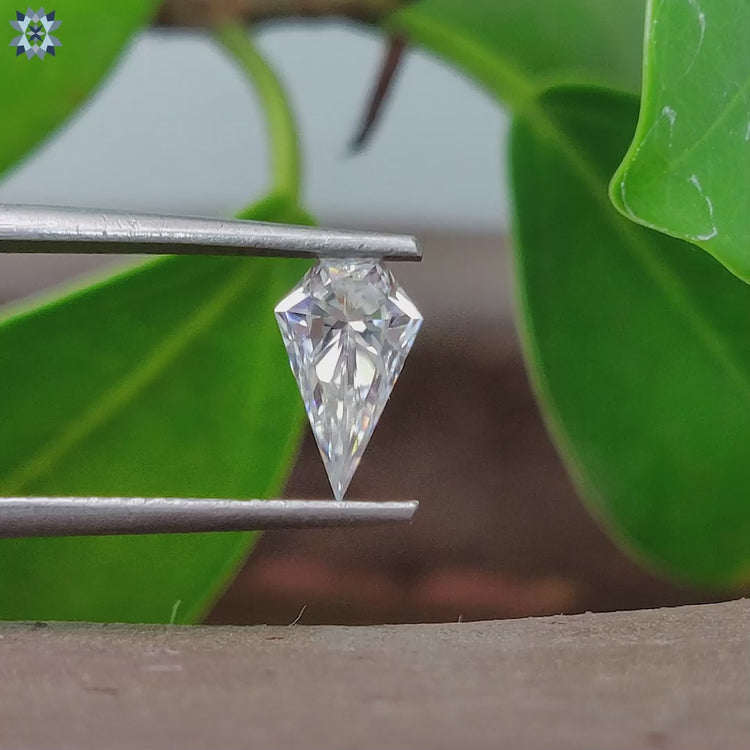 0.93 carat moissanite available as Spear Cut moissanite for curated wedding jewelry.