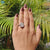 8.15 CT Elongated Cushion cut Half Bezel Solitaire Engagement Ring