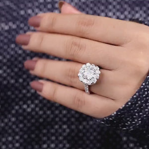 Exquisite old mine cut ring designed with vintage charm
