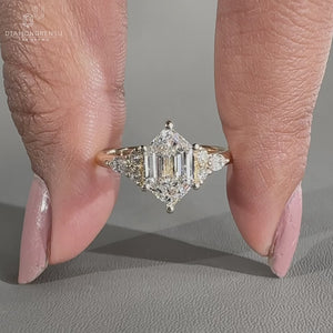 Hexagon Diamond Ring A Geometric Brilliance