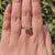 Pale Yellow 1.64 CT Radiant Cut East to West Moissanite Solitaire Ring