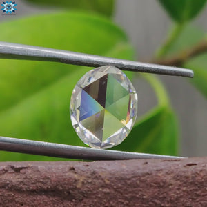 Buy moissanite stone in moissanite Oval Rose Cut format for one-of-a-kind rings.