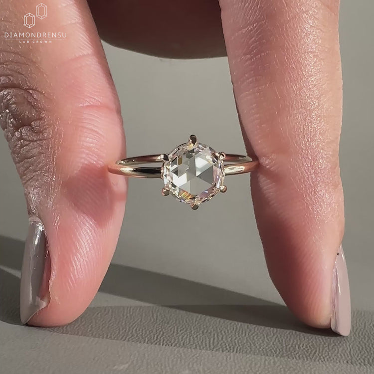 Solitaire Ring designed with precision and timeless elegance.
