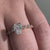 Pear Shaped Lab Grown Diamond Vintage Style Engagement Ring