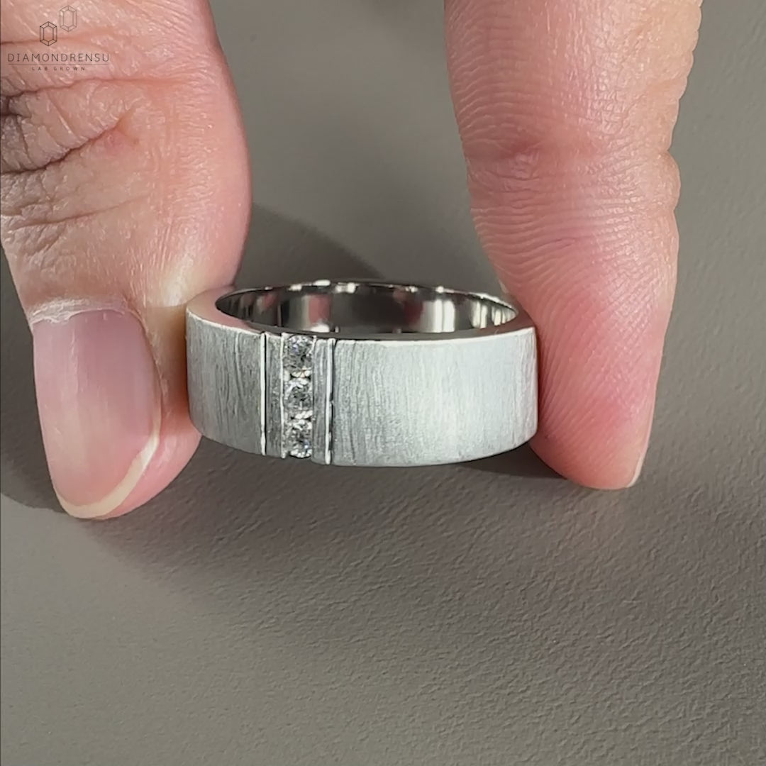 matt finish wedding ring