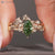 Dutch marquise bridal set in a nature inspired style.