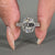 Vintage Art Deco Old Mine Cushion Diamond Engagement Ring.