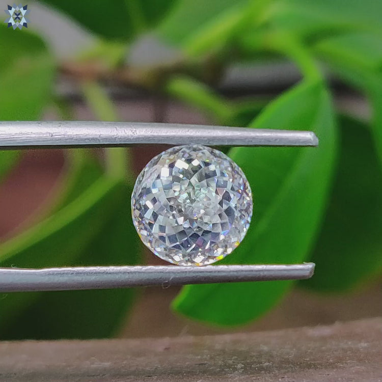 Vintage 2 CT Portuguese Colorless Loose Moissanite for Engagement Ring