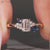 Handmade asymmetrical cluster ring by Diamondrensu.