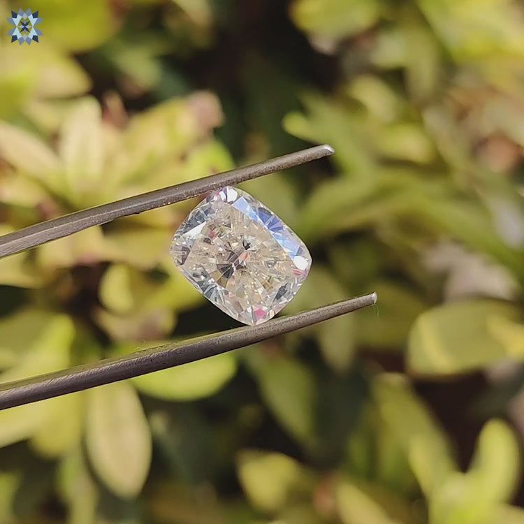 Loose moissanite in elongated cushion cut style.
