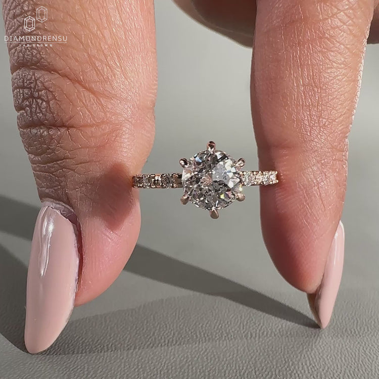 Hidden Halo Diamond Ring featuring a sleek and secure design.