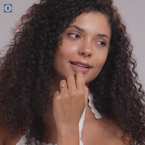 cushion cut lab grown diamond engagement ring