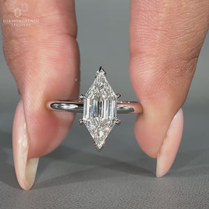 Solitaire setting ring crafted for a timeless and modern look.
