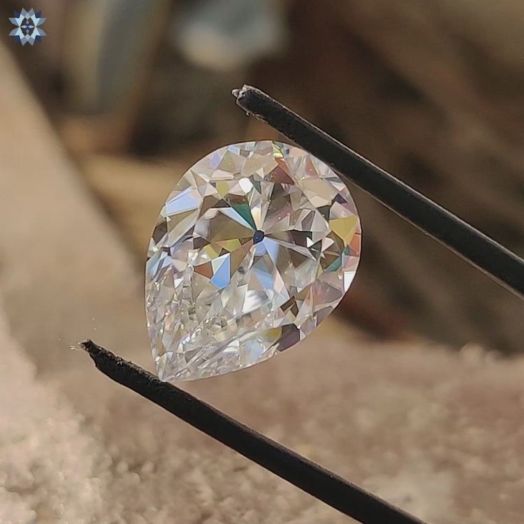 10.13 carat moissanite stone displayed in old European cut from Diamondresnu moissanite collection.
