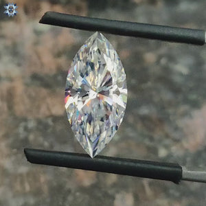 Radiant moissanite colorless marquise shape loose stone glow.
