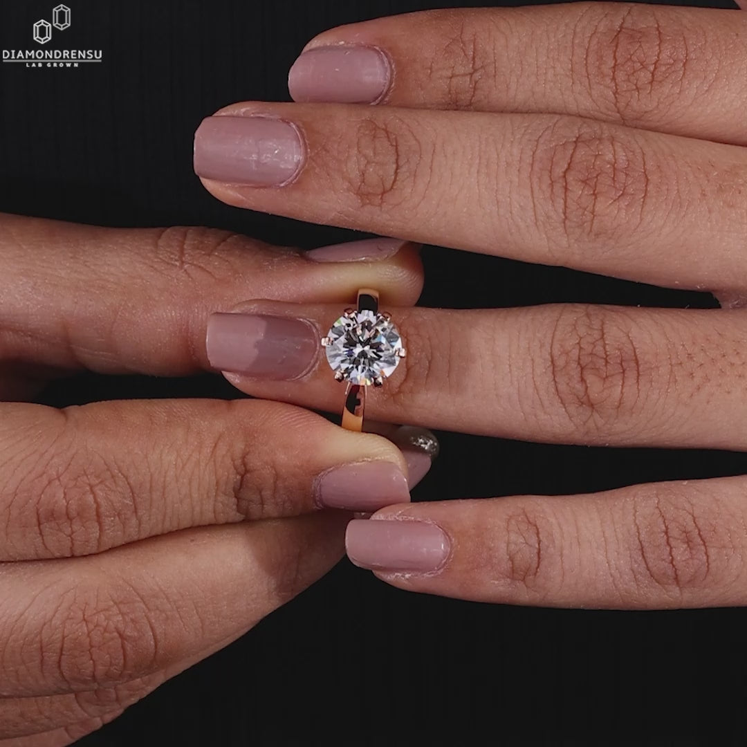 Round Solitaire Engagement Ring for the Love of Your Life