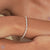 Round lab diamond tennis bracelet for women.
