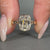 Handmade lab grown cushion diamond ring with split shank band.