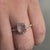 Cushion Rose Cut Lab Grown Diamond Open Gallery Pave Engagement Ring