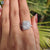 Radiant Brilliant Cut Pave Halo Amazing Moissanite Engagement Ring